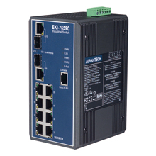 EKI-7659C  8+2G Combo千兆冗余网管型以太网工业交换机